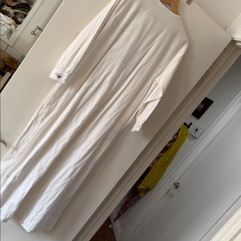L.L. BEAN Cotton Flannel Nightgown Dress - Picture 8 of 8